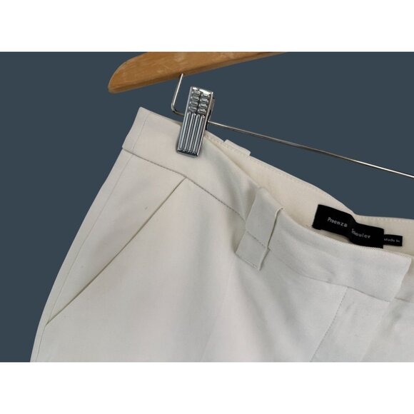 Proenza Schouler Womens Cream Trousers Size 8 Viscose Blend Tailored Fit Classic - Picture 3 of 7